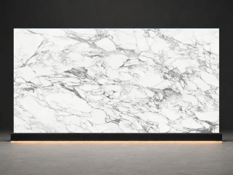 Arabescato Printed Quartz Slab R4519 slab cover showing a stone-inspired printed quartz surface for interior projects.