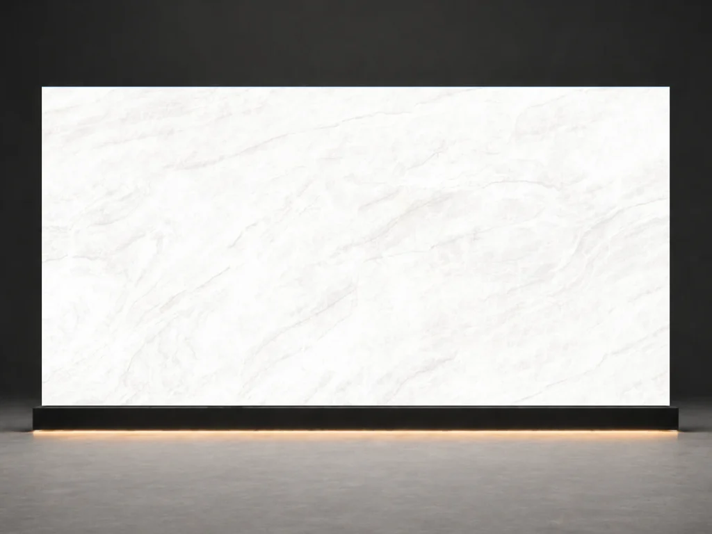 Bianco Lasa Printed Quartz Slab R5525 slab cover showing a stone-inspired printed quartz surface for interior projects.