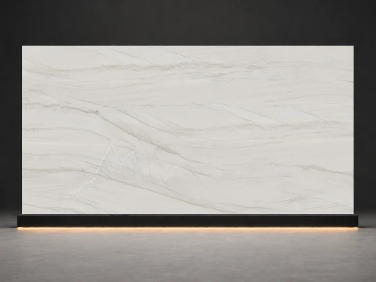 Bianco Rhino Printed Quartz Slab R4516 slab cover showing a stone-inspired printed quartz surface for interior projects.