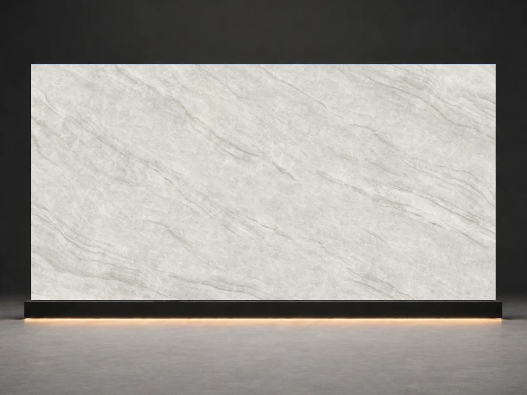 Fantasy Brown Printed Quartz Slab R4525 slab cover showing a stone-inspired printed quartz surface for interior projects.