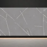 Storm Grey Vein Engineered Quartz Slab P7503