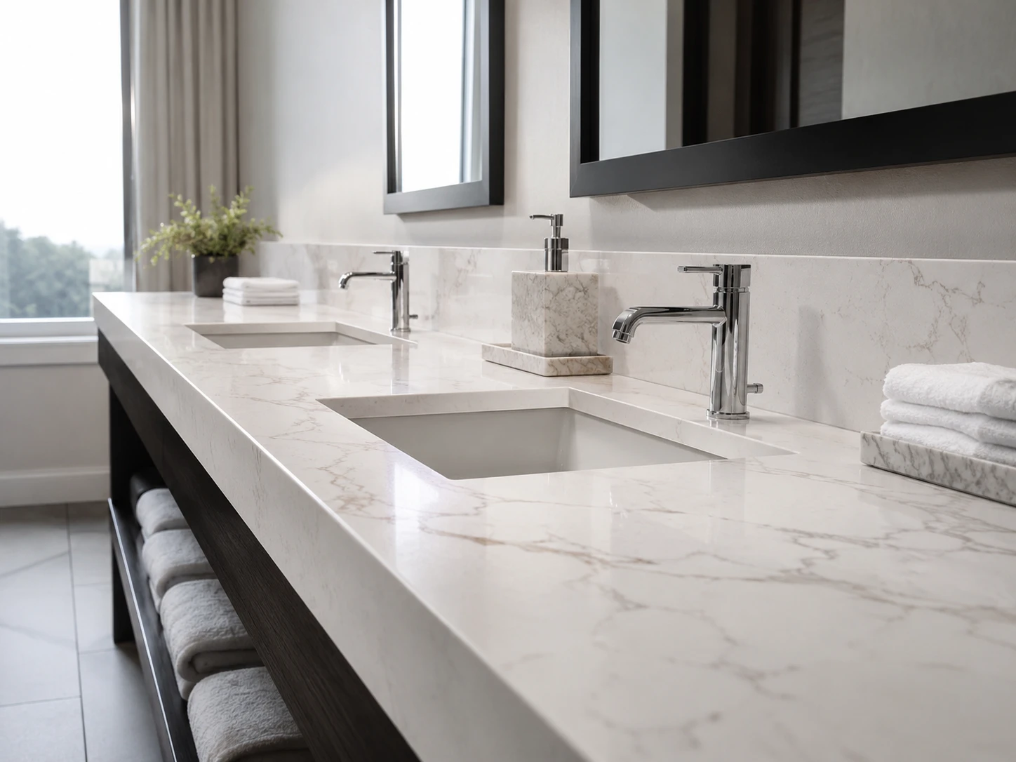 Hotel Quartz Vanity Top