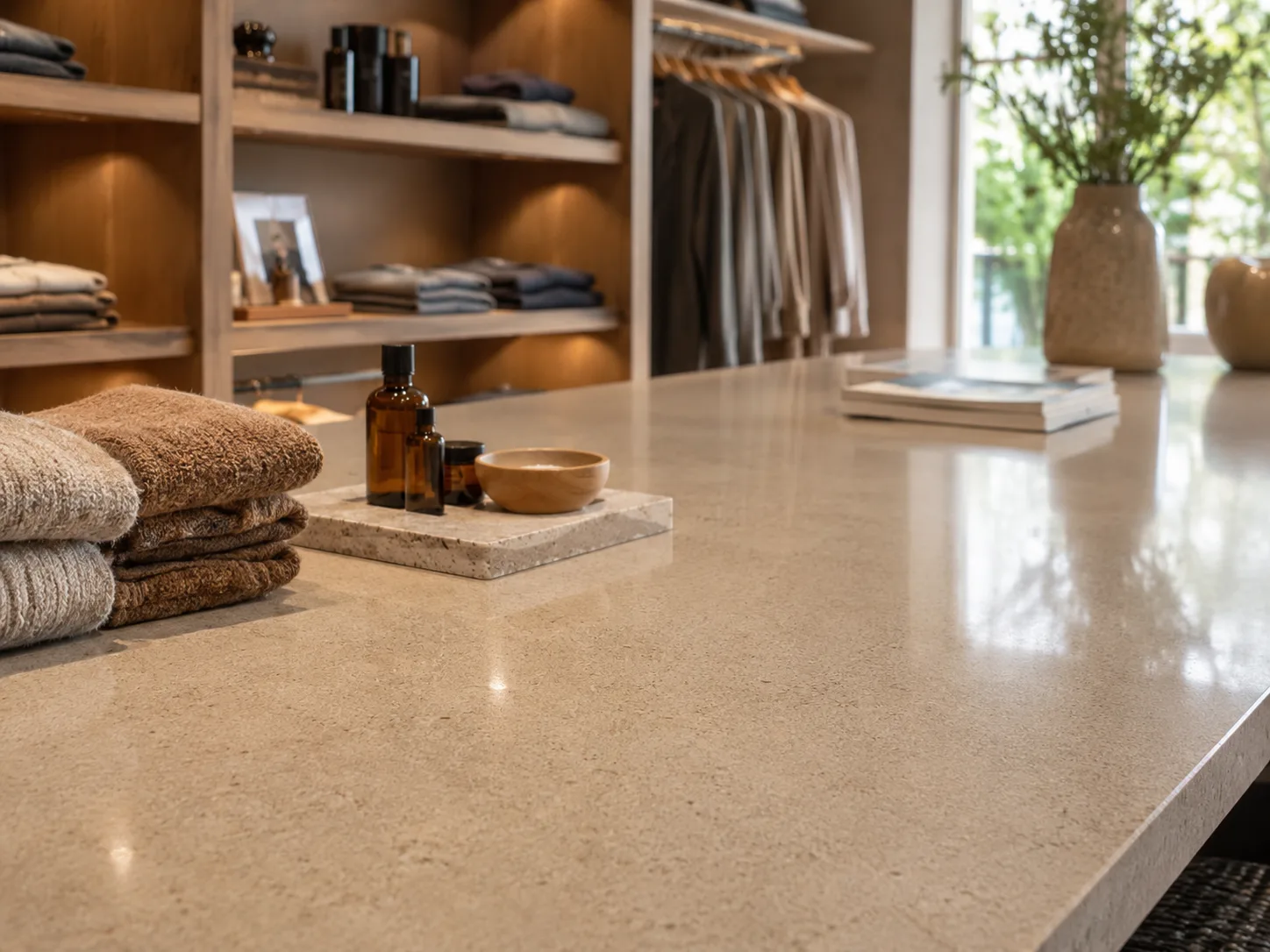 Retail Showroom Quartz Surface