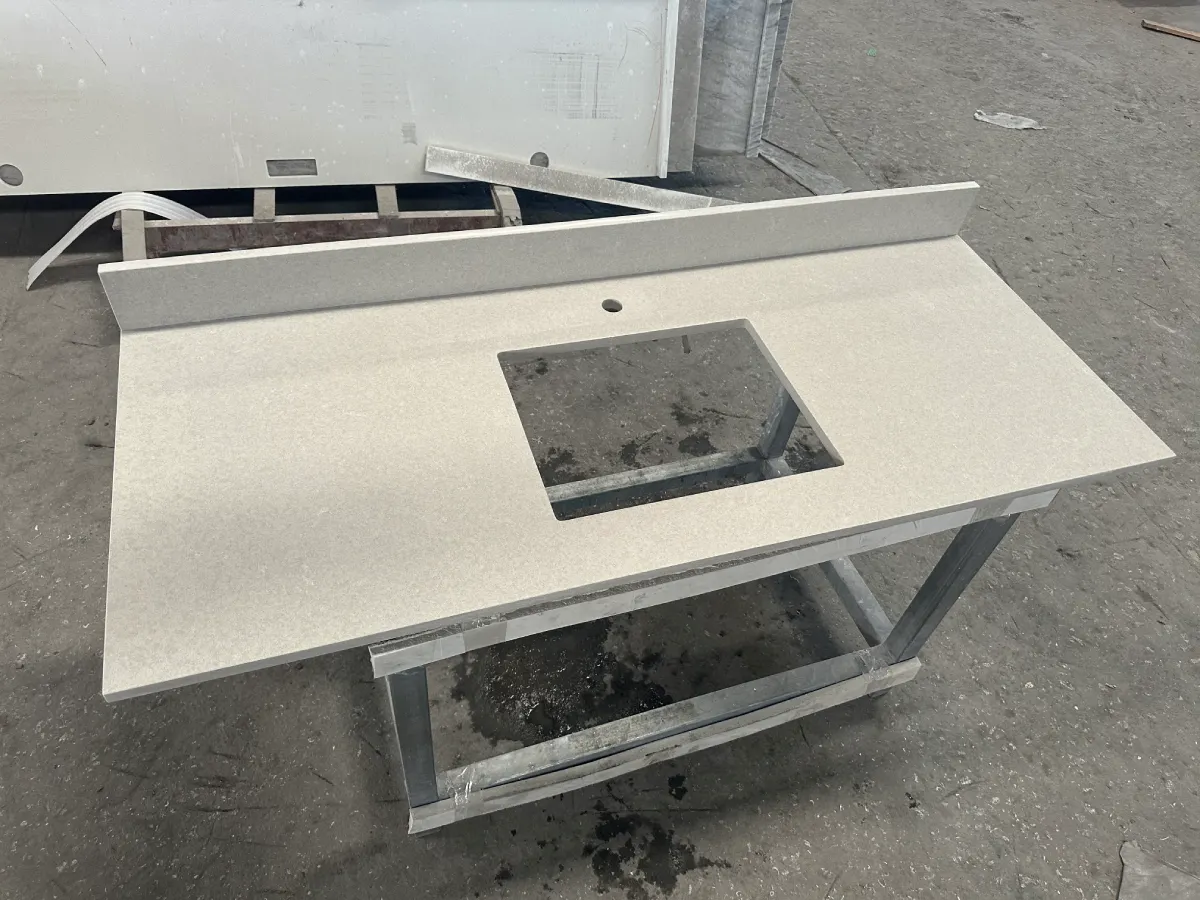 Hampton Inn quartz countertop fabrication for U.S. hospitality project
