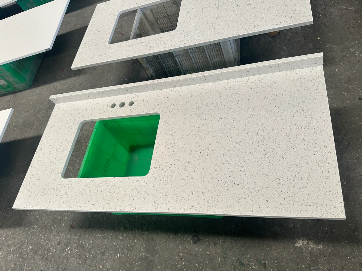 Homewood hospitality project quartz component cutout detail