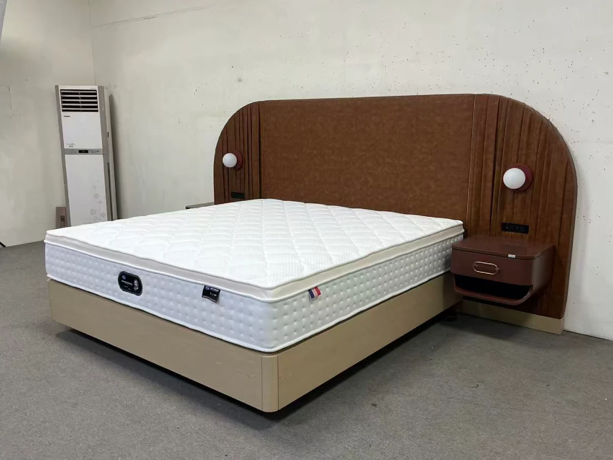 Hilton Texas hotel guest room furniture installation with quartz surfaces