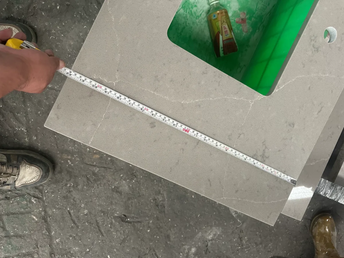 Hyatt Place quartz countertop dimensional check for hotel project